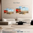 thumbnail image 4 of Elephant Stock Beachside Vintage Car Wall Art - Horizontal Multi Panel Canvas - Living Room Wall Decor - Beach Multi Panel - Blue And Brown Decor - 52" x 32", 4 of 8