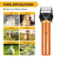 thumbnail image 3 of Dog Paw Fur Trimmer Low Noise Electric Pet Hair Clippers For Sheep, Goats, Alpacas, Llamas, Large Dogs, Angora Rabbits, Pets, 3 of 16
