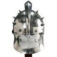 thumbnail image 4 of Medieval Gears Brand Wearable Roman Gladiator Spiked Helmet 18g Steel Medievall Renaissance Costume, 4 of 5