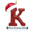 thumbnail image 2 of Mecorevxz Christmas Letter Ornament 2025,Letter Personalized Christmas Indoor for Christmas Tree Ornaments Pendant Hanging Decorations, DIY Hanging Christmas Ornaments (K), 2 of 7