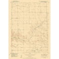 thumbnail image 3 of USGS 18x24 Black Modern Framed Museum Art Print Titled - Prairie View School Wyoming Quad - USGS 1950, 3 of 5