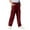 Red, variant on Lenpel Children's Cargo Pants Unisex Girls Boys Elastic Waist Drawstring Straight Leg Pants Loose Athletic Casual Trousers(Red,14-15 Years)