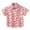 a-Hot Pink13030, variant on Kids Spread Collar Short Sleeve Button Down Shirt With Strawberry Cherry Print Bust Pocket Casual Regular Fit For Boys Girls Summer Daily Wear Vacation Stylish Top