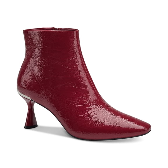 Alfani Womens Celleste Booties Wine Patent 6M