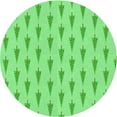 thumbnail image 1 of Ahgly Company Indoor Round Patterned Stoplight Go Green Area Rugs, 8' Round, 1 of 6