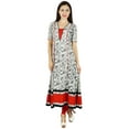 thumbnail image 5 of Bimba Women Cotton Kurta Kurti Half Sleeve Chic Style Formal Casual Tunic Blouse, 5 of 7
