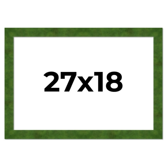 27x18 Frame Green Burl Solid Wood Picture Frame | 1.75 Inches Moulding Width | Interior Frame Depth