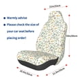 thumbnail image 2 of Picia Bicycles And Boards Print Waterproof Sweating Car Seat Cover for Post Gym Workout, Running, Beach and Hiking, Universal Fit Anti-Slip Bucket Seat Protector, 2 of 5