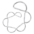 thumbnail image 3 of UPGRATOR 100PCS Metal D Ring for Armor for Craft Making Silver, 3 of 8