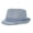 Chambray Stripe Seersucker, variant on UPF 50+ Fedora Club Hat