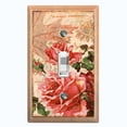 thumbnail image 1 of Metal Light Switch Plate Outlet Cover Tan Floral Leaf Letter Damask FLW054, 1 of 13