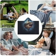 thumbnail image 6 of Shark Wearable Blanket Soft Cozy Plush Fleece Blanket Hoodie for Couch, Hooded Blanket Decorative for Shark Lovers, 6 of 6