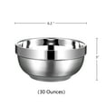 thumbnail image 6 of Yalilong Set of 2 Heat Insulated Stainless Steel Bowls, SUS 304, Double Walled Multipurpose, Perfect Snack Bowls for Serving Ice Cream or Hot Soup, Cereal, Rice, Noodles, Salad (30 ounces), 6 of 6