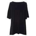 thumbnail image 2 of August Silk Women's Extended Shoulder Lace Tunic Medium Black, 2 of 2