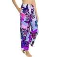 thumbnail image 2 of Balery Flying Butterflies print Women's Pajama Pants,Ultra Lightweight Pjs,Lounge Pant-Medium, 2 of 9