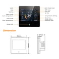 thumbnail image 4 of 110-230V Wi-Fi Smart Thermostat avec Programmable 7 Jours Calendrier App Télécommande Contrôle Vocal Alexa et Google Assistant Compatible Rétroéclairé LCD Contrôleur de Température de Chauffage Électrique au Sol, 4 of 8