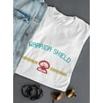 thumbnail image 3 of Warrior Shield Sea Shell Design Women White T-Shirt, Female x-Large, 3 of 4