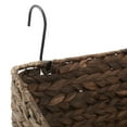thumbnail image 5 of Casafield Set of 2 Hanging Baskets with Hooks - Espresso, Woven Hyacinth Shelf Storage Wall Mounted Bins for Bathroom, Kitchen, Office, Laundry Room, 5 of 7