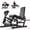 Black, variant on VIBESPARK 700LBS Leg Extension and Curl Machine for Home Gym, Adjustable Seated Leg Extension and Lying Curl Machine, Leg Workout Equipment with 1'' and 2'' Weight Plates