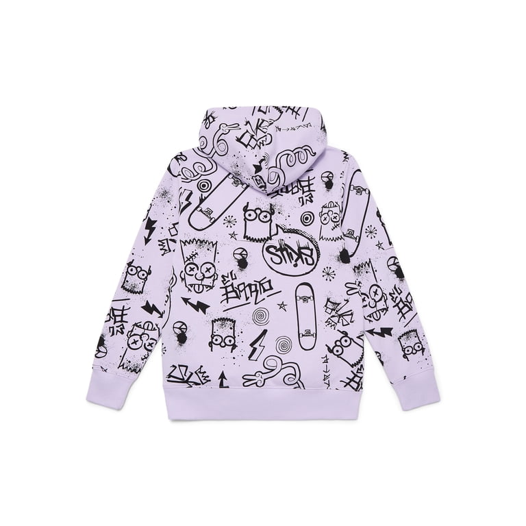 The Simpsons Boys Bart Graffiti Graphic Hoodie photo 6