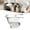 White, variant on FSAGAE Flour Funnel for Stand Mixer 6.3 x 4 Inch Wide Mouth Pouring Chute Attachment Anti Spill Baking Tool White