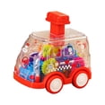 thumbnail image 3 of Juguetes de autobús de engranajes transparentes con engranajes giratorios, tobogán, habilidades de Motor de coche, juguete de engranaje, juguetes de Rojo Macarena Juguetes de engranajes mecánicos, 3 of 8