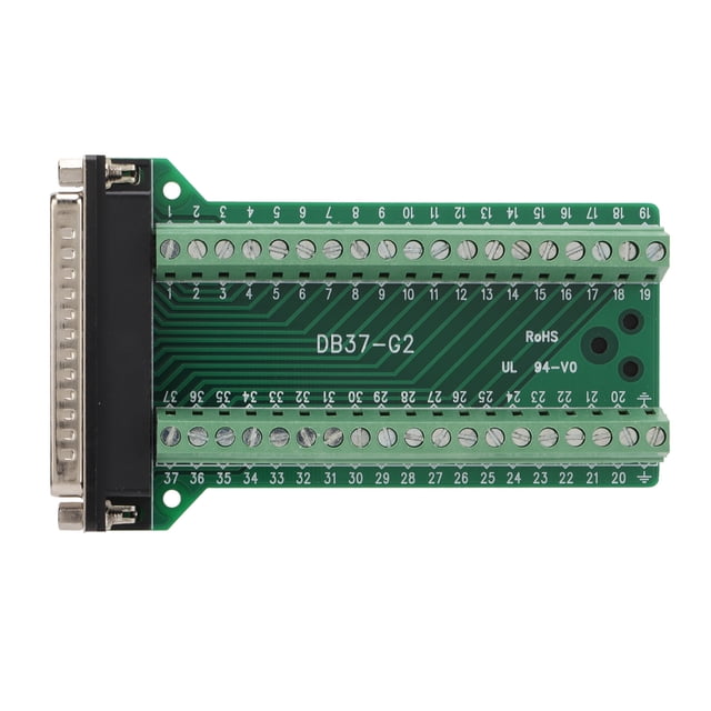 DB37 Breakout Connector Terminal Board Straight PCB Insulated Anti Interference AC300VDB37‑G2 Male