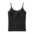 thumbnail image 6 of MVRLSH Womens Tank Tops Loose Fit Casual Adjustable Spaghetti Strap Ice Nylon Built In Bra Layering Camisole Tank Top Tops Black Size XXL, 6 of 7