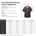 thumbnail image 5 of Lsque Ornate Purple Floral Vase print Men's Cuban Collar Short Sleeve Shirt Summer Beachwear Casual Button Down Fashionable Vacation Leisure Shirt-X-Large, 5 of 7