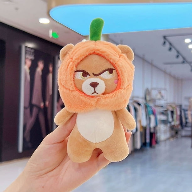 Chèfle en peluche animale: Chèques de porte-clés de figure en caoutchouc mignon, ornement de nouveauté pour la voiture, le sac, les clés - Léger pour