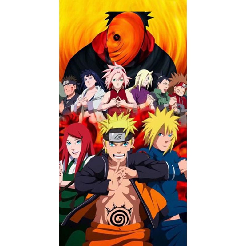 Yaoping Naruto Bed Blanket Anime Blanket, Naruto Flannel Blanket, Anime