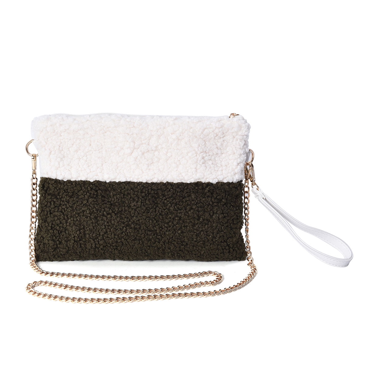 cream clutch bag