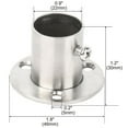 thumbnail image 2 of Unique Bargains Stainless Steel Cabinet Closet Rod Bracket Holder Flange Socket 22mm Dia 2 Pcs, 2 of 6