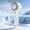 White, variant on Portable Semiconductor Ice Cool Hand Fan With Carabiner Clip,3 Wind Speed Settings Long Lasting Battery,Universal USB Charging Compact Wearproof Cooling Device For Hiking,Camping Trip(Pink)