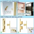 thumbnail image 5 of Pestillo para puerta de gabinete, construcción de latón macizo, hermeticidad de cierre ajustable, mano de obra rigurosa, reemplazo de cerraduras viejas o rotas, adecuado para armarios, estanterías y, 5 of 5