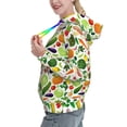 thumbnail image 2 of Lsque Vegetables2 Pattern Casual Women's Hoodie,Hooded Sweatshirt with Kangaroo Pocket,Pullover Hoodie with Eye-catching Drawstrings-Medium, 2 of 7