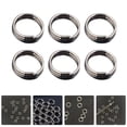 thumbnail image 2 of 50pcs Metal Shaft Guard Ring Set Metal Rings Bulk Metal Rings O Shape Rings Fastener Rings Small Metal Rings Metal Craft Rings Tail Securing Ring, 2 of 8