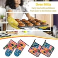 thumbnail image 5 of Sikiie Colorful Summer Fruit Table Oven Mitts and Pot Holders, Silicone Oven Gloves, Heat Resistant Oven Mitts 4Pcs Set, 5 of 6