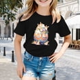 thumbnail image 2 of Toddler Boys Short Sleeve Shirts Easter Outfit Easter Egg Print Summer Tops Boys Shirts Size 3-4T, 2 of 4