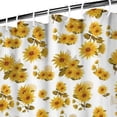 thumbnail image 3 of Waterproof Cute Sunflower Colorful Shower Curtain 72x72 Inch Boho Style Polyester Unique Shower Curtain for Bathroom Hotel Home Decor with 12 Plastic Hooks, 3 of 5