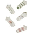 thumbnail image 2 of Women's 5 Pairs Bow Lace Ruffle Ankle Socks, 2 of 6