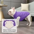 thumbnail image 4 of 2 Layers Fleece Lined Warm Dog Jacket for Puppy Winter Cold Weather,Soft Windproof Small Dog Coat 1Pack, 4 of 8