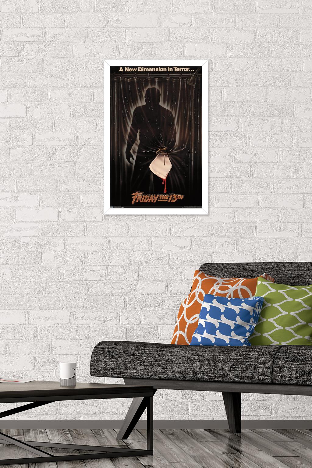 Friday The 13th Part III - One Sheet Wall Poster, 14.725" x 22.375", Framed