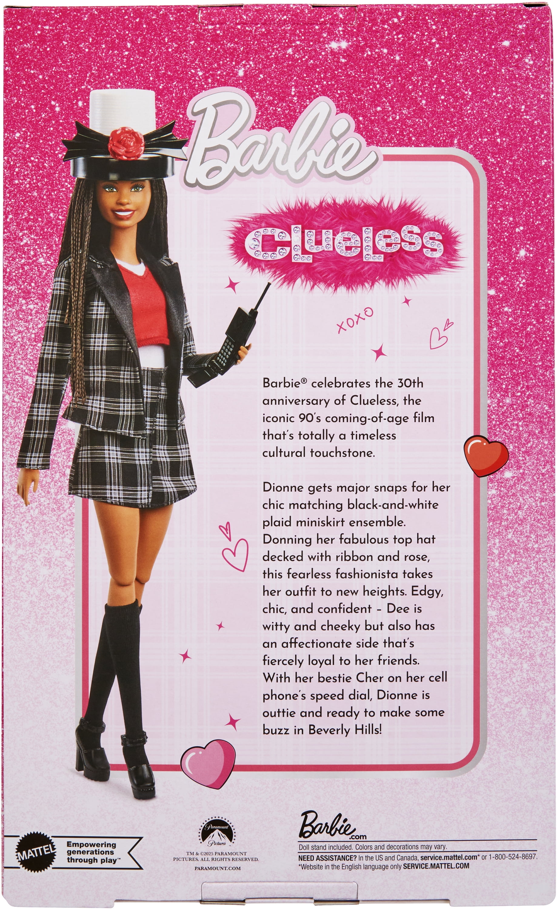 Barbie Signature Clueless Dionne Collector Doll with Black-and-White Plaid Suit & Accessories