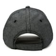 thumbnail image 3 of DALIX Premium Chambray Low Crown Cap Curved Bill 6 Panel Hat (Black), 3 of 7