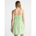 thumbnail image 3 of Free Assembly Women's Tiered Sleeveless Cotton Mini Dress with Side Ties, Sizes XS-XXL, 3 of 5