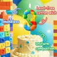 thumbnail image 6 of Building block birthday candles (number 2 candles), suitable for colorful building block theme birthday number candles, party decorations, building block cake decorations, 6 of 7