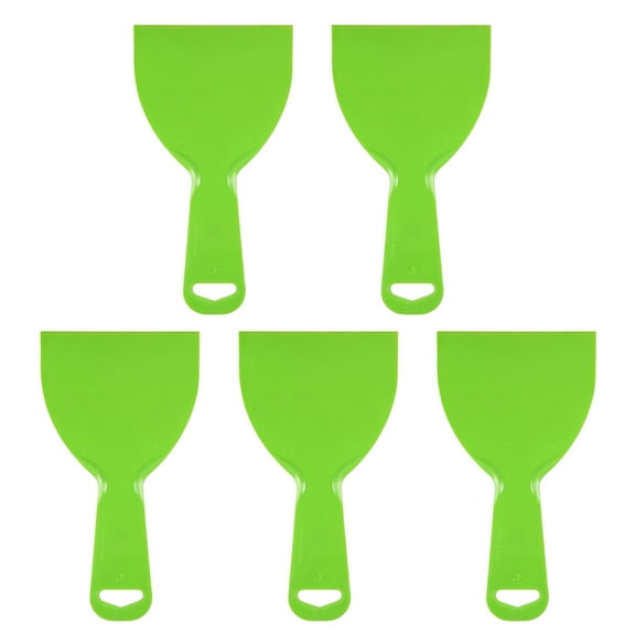 5pcs Putty Scraper 4" Flexible Plastic Putty Knife for Taping Painting