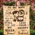 thumbnail image 1 of LHSHID to My Wife Blanket for Wife Birthday Gifts from Husband Romantic I Love You Gifts for Her Christmas Wedding Valentines Day Blanket Travel Blanket 60x80in, 1 of 4