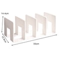 thumbnail image 7 of Tnobhg 2Pcs Vertical Storage Rack Book Shelf Smooth Edge Burr Free Strong Load-bearing Book Handbag Divider Holder, 7 of 7